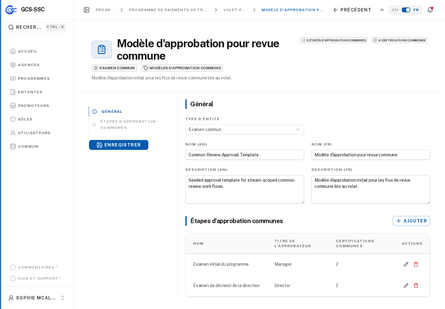 Detail de modele d approbation